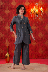 ชุดเซ็ตเสื้อแจ็คเก็ตสีเทา Grey Glitz - Product Image 5