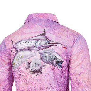 Camiseta Polo de Pesca para Hombre LADO SPORTS, Manga Corta, Diseño de Jersey de Poliéster, Protección UV Personalizada UPF 50+, Secado Rápido - Product Image 3