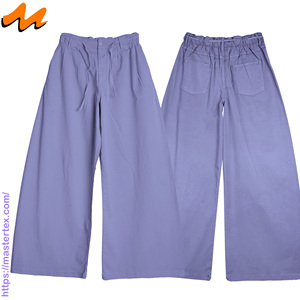 Pantalones Anchos de Mujer, Estilo Palazzo, Ecológicos, Lavables, Transpirables, con Cordón Elástico de Tela, para Fiesta - Product Image 3
