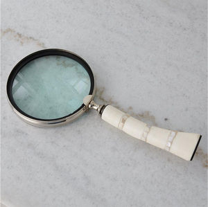 Ensemble de bureau élégant en argent plaqué avec loupe et ouvre-lettre, accessoire de bureau antique, accessoires décoratifs pour bibliothèque et bureau - Product Image 2