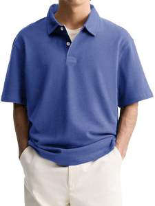 Polo de Diseño Sólido y Resistente para Hombre, Colección de Verano, Polo Básico Importado, Polo Liso en Tallas Grandes, Venta al Por Mayor - Product Image 4