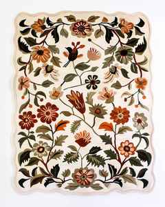 Alfombras y Tapetes Modernos de Lana con Diseño Floral de Pelo Largo, Hechos a Mano, para Sala de Estar y Dormitorio - Product Image 1