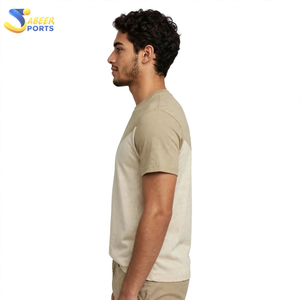 Camisetas Casuales de Moda para Hombre, Hechas a Medida, Transpirables, 100% Algodón Tejido, de Alta Calidad, a Precio Económico, de Color Sólido - Product Image 3