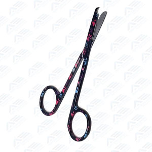 Sharp Stainless Steel Suture <b>Removal</b> 14cm Curved Stitching Scissors Durable Premium Quality Spencer Surgical Veterinary - Product Image 2