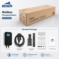 Chargeur EV BESEN Home 32A 7KW Niveau 2, station de recharge murale EVSE