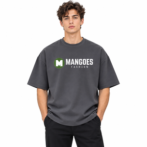 T-shirt Homme Oversize Vintage Délavé Imprimé Dinosaure Coton Streetwear Qualité Supérieure Logo Personnalisé Graphique Coton Épais - Product Image 2