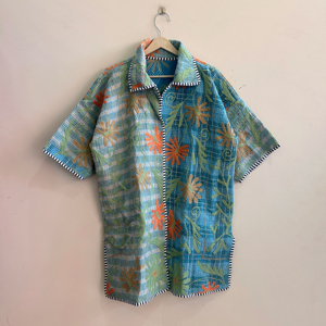 Chaqueta Kantha india vintage hecha a mano, chaqueta bohemia acolchada, chaqueta reversible - Product Image 1