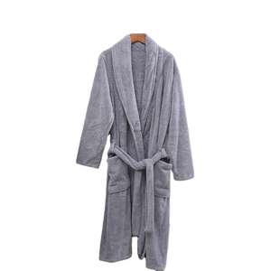 Albornoz Nesta Sports súper suave y cálido, juego de regalo de lujo para spa, albornoz para hombre - Product Image 1