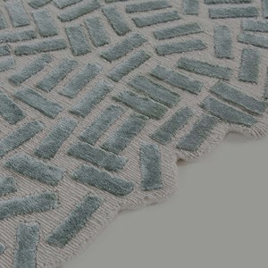 Alfombra Moderna Abstracta de Color Verde Salvia, Texturizada, Hecha a Mano, para Sala de Estar, Dormitorio, Alfombra Suave Decorativa para el Hogar - Product Image 2