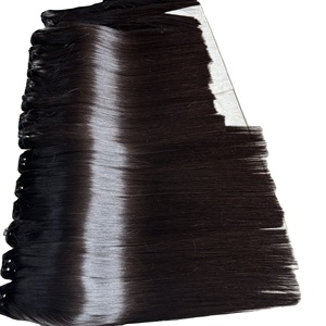 Ruban adhésif pointe os droit donneur unique pointe plate ruban Ins cheveux vierges extensions de cheveux humains 100% cheveux bruts vietnamiens prix de gros - Product Image 6