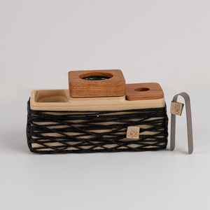 Quemador de Incienso de Madera y Metal de Diseño Elegante para Uso Religioso, Soporte para Bakhoor, Ecológico, en Tendencia, Precio Económico, Venta al por Mayor - Product Image 1