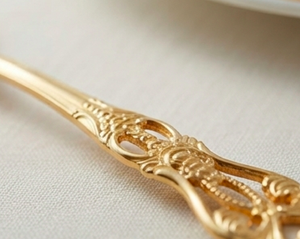 <b>Golden</b> <b>Cutlery</b> <b>Set</b> With Designer Handle Ideal For Home Restaurants Cafes And Hotel Use Daily Dining And Special Serving - Product Image 2