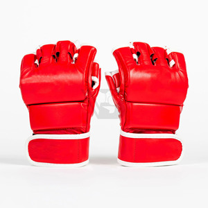 Guantes de Grappling MMA Personalizados de Primera Calidad, Transpirables, con Cierre de Gancho y Bucle, Hechos de Cuero Vacuno Pakistaní, para Artes Marciales - Product Image 4