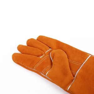 Gants de soudure en cuir de vachette renforcé de qualité supérieure, résistants aux flammes, confortables, pour la lutte contre les incendies et le barbecue - Product Image 3