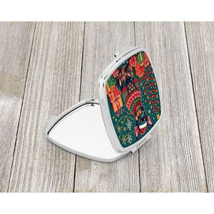 Pinscher miniature de Noël pour femmes et filles, miroir de maquillage de voyage compact, poche pliante, cadeau décoratif - Product Image 2