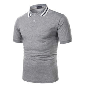 Camiseta Polo Personalizada de Estilo Único para Hombre, Manga Corta, Ribete en Contraste, Corte Ajustado Informal, para Negocios, Verano - Product Image 6