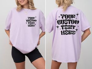 Camiseta personalizada de gran tamaño con estampado en relieve, camiseta con estampado abombado personalizado, camisetas extragrandes con relieve, regalo personalizado con tu texto. - Product Image 6