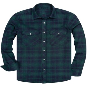 Nouvelle Chemise Décontractée en Flanelle Unie pour Homme, Écologique, Respirante, Manches Longues, Bouton Unique, Vente en Gros OEM, Haute Qualité, Automne - Product Image 5