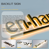 Enseigne lumineuse LED 3D personnalisée pour façade de magasin, signalétique murale moderne, image de marque pour boutique, décoration intérieure et extérieure, lettres rétroéclairées