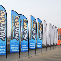 Drapeau publicitaire vertical sans vent, impression recto-verso, bannière publicitaire extérieure pour le marketing de rue et les foires, directement de l'usine