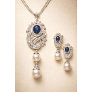 Ensemble collier et boucles d'oreilles en perles de créateur, tendance pour le quotidien et le bureau, au meilleur prix auprès du fournisseur. - Product Image 3