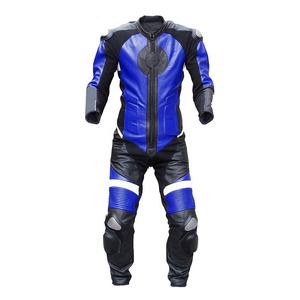 Combinaison en cuir de motard de course pour hommes Veste en cuir de moto pantalon personnalisé - Product Image 2