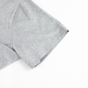 เสื้อโปโลแขนสั้นผู้ชาย สีเทา ผ้าถัก 100% คอตตอน สวมใส่สบาย สีพื้น ทรงปกติ ไซส์ใหญ่ คอปกโปโล - Product Image 5