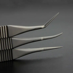 Ciseaux microscopiques Vannas, ensemble courbé et droit, instrument chirurgical ophtalmique, poignée à ressort, outil de chirurgie oculaire, CE OEM - Product Image 2