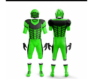 Uniforme de football américain personnalisé |   Ensemble de football avec maillot et pantalon |   Vêtements de sport en polyester respirant - Product Image 3