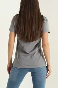 Camiseta para mujer, el mejor diseño, estilo más reciente, camiseta de manga corta informal para mujer, 100% algodón de fibra larga, camiseta sin mangas para mujer - Product Image 5