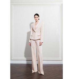 Wholesale <b>Blazer</b> <b>Set</b> For Women ODM Supply ELISE FIT <b>BLAZER</b> Textured Soft Notched Collar Regular Length Women's Casual <b>Blazer</b> - Product Image 3