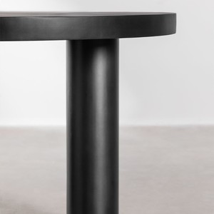 Table à manger ronde Vandana Hexa Aston en bois de manguier (Ø120 cm) Amanza - Product Image 4