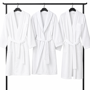 Albornoz de Hotel Terry, Suave y Absorbente, de Lujo, con Cuello Chal y Cinturón, para Hoteles y Resorts - Product Image 4