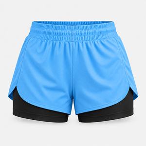 Shorts de course pour femmes, respirants et à séchage rapide, avec cordon de serrage à la taille et poches, pour l'entraînement et la gym - Product Image 1