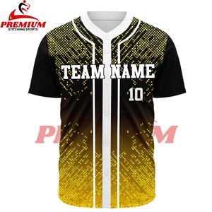 Maillot de baseball anti-humidité, styles à deux boutons, manches courtes, col en V, grandes tailles, pour hommes et femmes, softball, logo personnalisé - Product Image 6