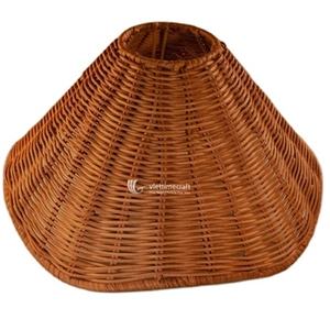 โคมไฟหวายทรงกรวยดีไซน์แบบแขวนคู่สำหรับผนังหรือเพดานหัตถกรรมเวียดนามขายส่ง - Product Image 1