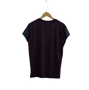 T-shirt en cuir respirant de haute qualité à prix abordable pour femme, nouveau style, manches en cuir artisanales - Product Image 5