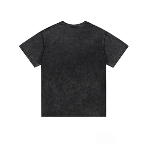 Customizable Printed 100% Cotton 380gsm Casual Quick Dry Vintage Short Sleeved Oversized <b>Drop</b> Shoulder Men's <b>Acid</b> Wash T-shirt - Product Image 4
