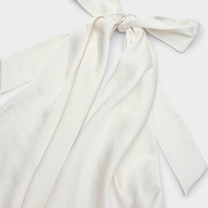 Blouse d'été tendance pour femme, sans manches, col halter, unie, avec logo frontal, 100% polyester écologique, vente en gros - Product Image 3