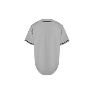 Maillot de baseball promotionnel gris uni en gros à prix abordable, idéal pour les événements décontractés, les tenues d'équipe et la publicité, avec logo personnalisé imprimé - Product Image 6