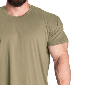 T-shirt de fitness pour homme, coupe classique, en coton, tee-shirt de musculation, vêtements de sport vierges, impression personnalisée, fabricant OEM ODM, vente en gros en vrac - Product Image 3