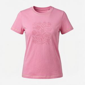 Nueva Llegada, Camisa de Oficina para Mujer, Primavera Otoño, Moda, Estampado Moderno, Vestido Informal para Dama, 240 g/m², 100% Algodón Satinado con Lentejuelas - Product Image 1