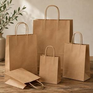 Bolsa de Bambú con Asas Retorcidas, Diseño Moderno, Ecológica, Duradera, Biodegradable, Papel Kraft, Impresión Flexográfica, Sellado Térmico - Product Image 2