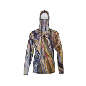 Sudadera de Pesca con Bolsillo con Cremallera, UPF50, Impermeable, Cortavientos, Transpirable, de Secado Rápido, 100% Poliéster, Ropa de Exterior al por Mayor - Product Image 3