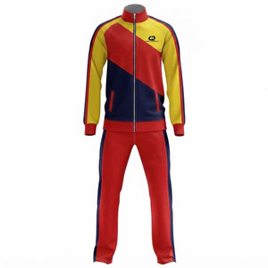 Survêtement de course et de football d'hiver, veste légère à fermeture éclair et pantalon assorti, 100% polyester, pour le football, le fitness, l'exercice en plein air - Product Image 1