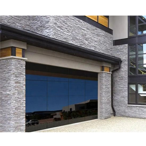 <span class=keywords><strong>Porte</strong></span> <span class=keywords><strong>de</strong></span> <span class=keywords><strong>garage</strong></span> pleine vue moderne américaine Portes <span class=keywords><strong>de</strong></span> <span class=keywords><strong>garage</strong></span> enroulées en aluminium et verre sans cadre noir - Product Image 1