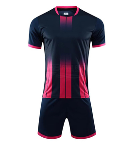 Men's Blue White Gradient <b>Soccer</b> Jersey Shorts Set Moisture Wicking Polyester Crew Neck Short Sleeve Athletic Fit All Seasons - Product Image 2