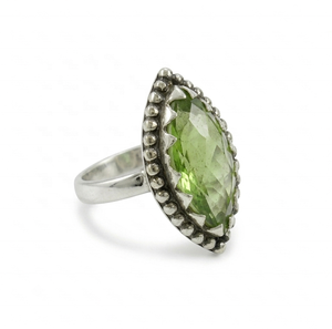 Green <b>Peridot</b> Gemstone 925 Sterling Silver Birthstone Ring Handmade Vintage Wholesale <b>Jewelry</b> Supplier - Product Image 4