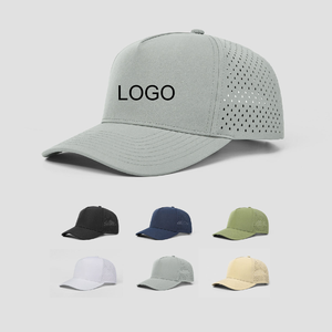 Casquettes perforées personnalisées avec logo PVC, casquettes de golf de haute qualité, logo brodé personnalisé, casquettes de golf ajustables pour l'extérieur, prix d'usine - Product Image 5