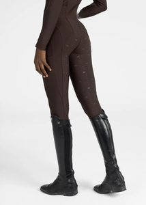High Quality Womens Equestrian <b>Leggings</b> Full Grip Silicone Riding Pants Mesh Ventilation Stretch Fabric Customized Design - Product Image 1